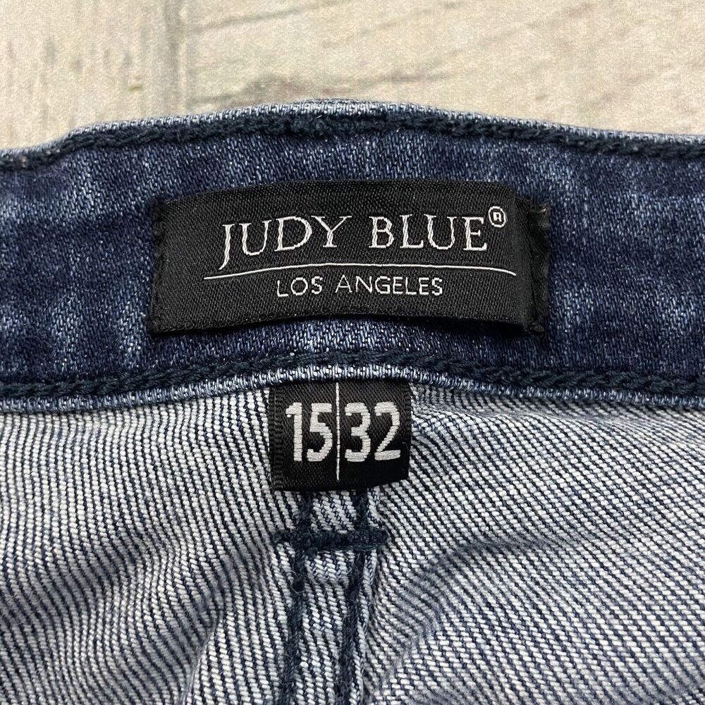 Judy Blue Women's 15 / 29 Dark Wash Mid-Rise Skinny Fit Denim Jeans JB82132DK - Picture 6 of 10